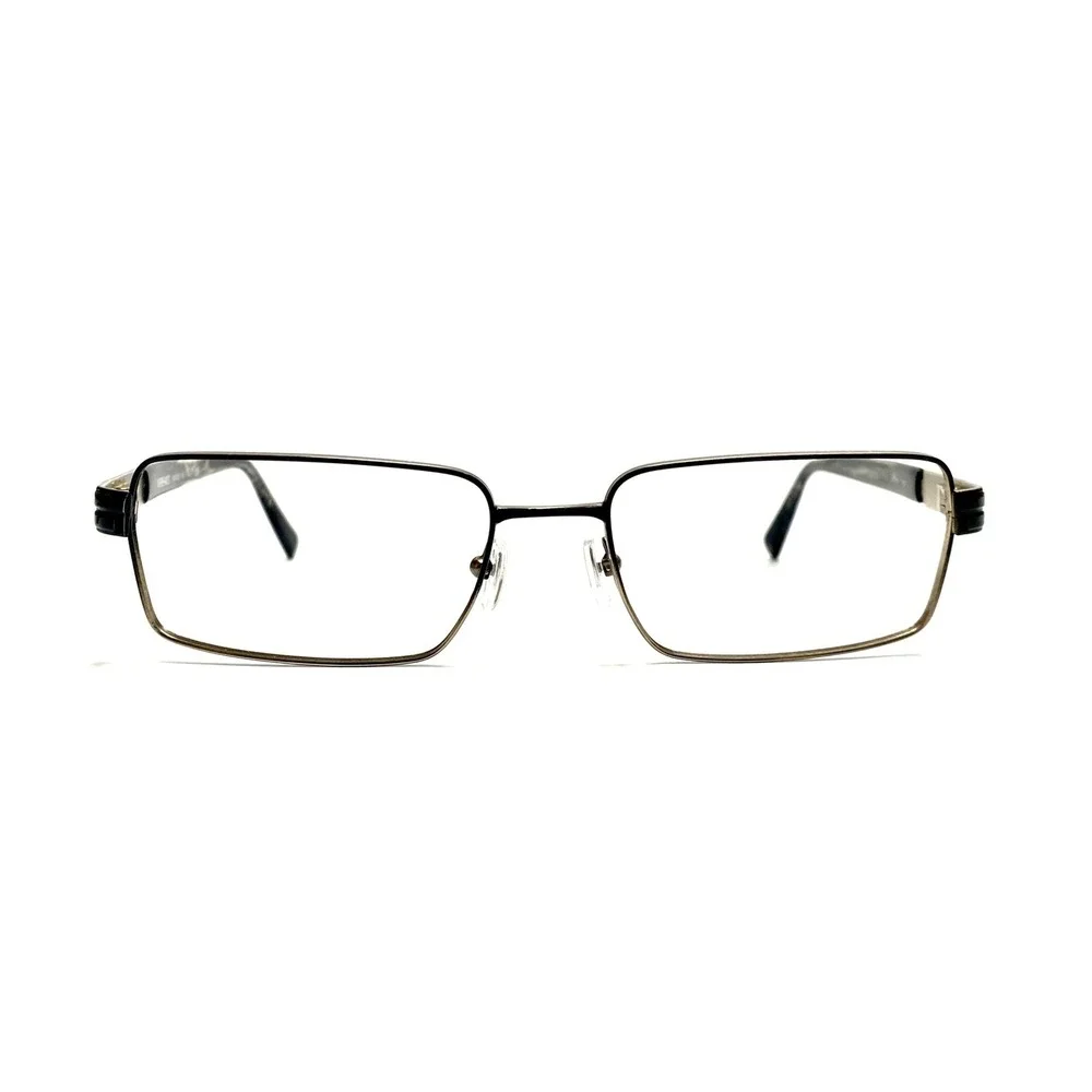Versace Black Silver Ombre Metal Rectangular Glasses MOD 54 17 135